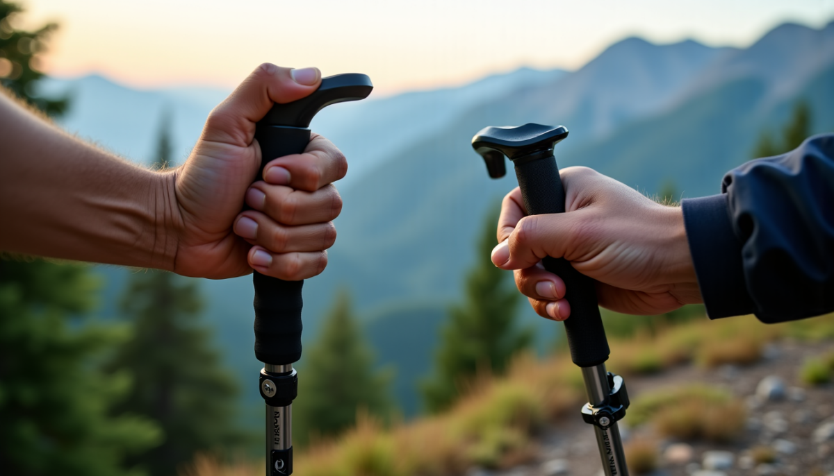 Bâton télescopique ou pliable : quelle solution choisir